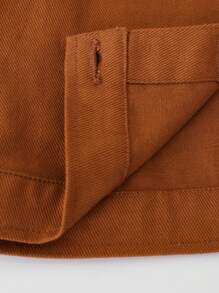 SHEIN Baby Girls' Versatile Jacket, For Outdoor Use - Ginger - View 4