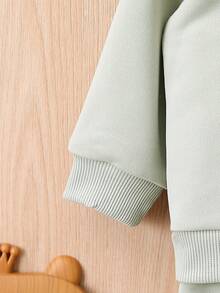 男嬰素色衛衣和衛褲和組合包 - 灰色 - 查看 5