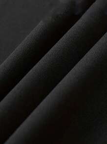 Manfinity Running 男士顏色積木運動T恤，男士壓縮短袖T恤 - 黑色 - 查看 4