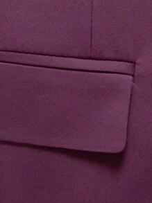 Men Single Breasted Blazer & Trousers - Purple - View 4