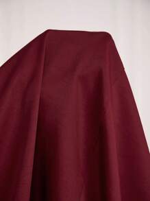SHEIN Maternity Roll Tab Sleeve Open Front Coat - Maroon - View 3