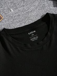 Hombres talla grande Camiseta con estampado de corazón