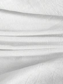 SHEIN Frenchy 幾何刺繡流蘇繫帶領連衣裙 - 白色 - 查看 7