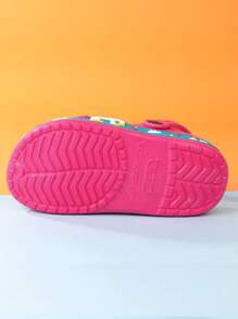 孩子們卡通恐龍圖案鏤空透氣運動鞋 - 玫紅色 - 查看 7