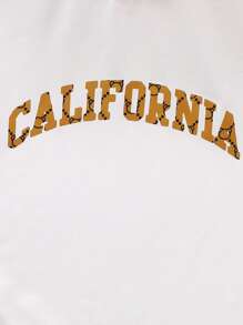 女孩字母圖案T恤和滿版印花長褲 - 彩色 - 查看 3