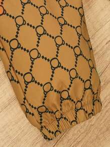 女孩字母圖案T恤和滿版印花長褲 - 彩色 - 查看 6