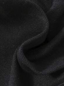 SHEIN Cậu bé Tween Rách Frayed Quần short Denim - màu đen - Xem 8