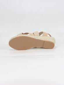 Plataformas y sandalias de cuña para mujer - Albaricoque - Ver 7