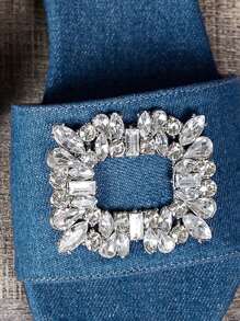 Casual Vacation Rhinestone Decor Gorgeous Flat Sandals