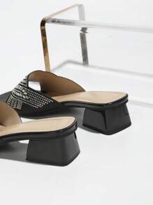 Fashionable Women's High Heel Sandals For Spring/Summer Outdoor Wear Valentines - Black - View 3