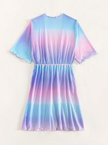 Swim Vcay Teenager Mädchen Kimono mit Farbverlauf Muster, Tunnelzug,