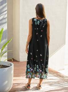 EMERY ROSE Đầm Túi Hoa Loại bướm Giải trí - màu đen - Xem 2