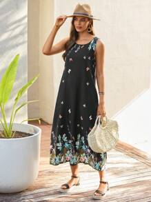 EMERY ROSE Đầm Túi Hoa Loại bướm Giải trí - màu đen - Xem 4