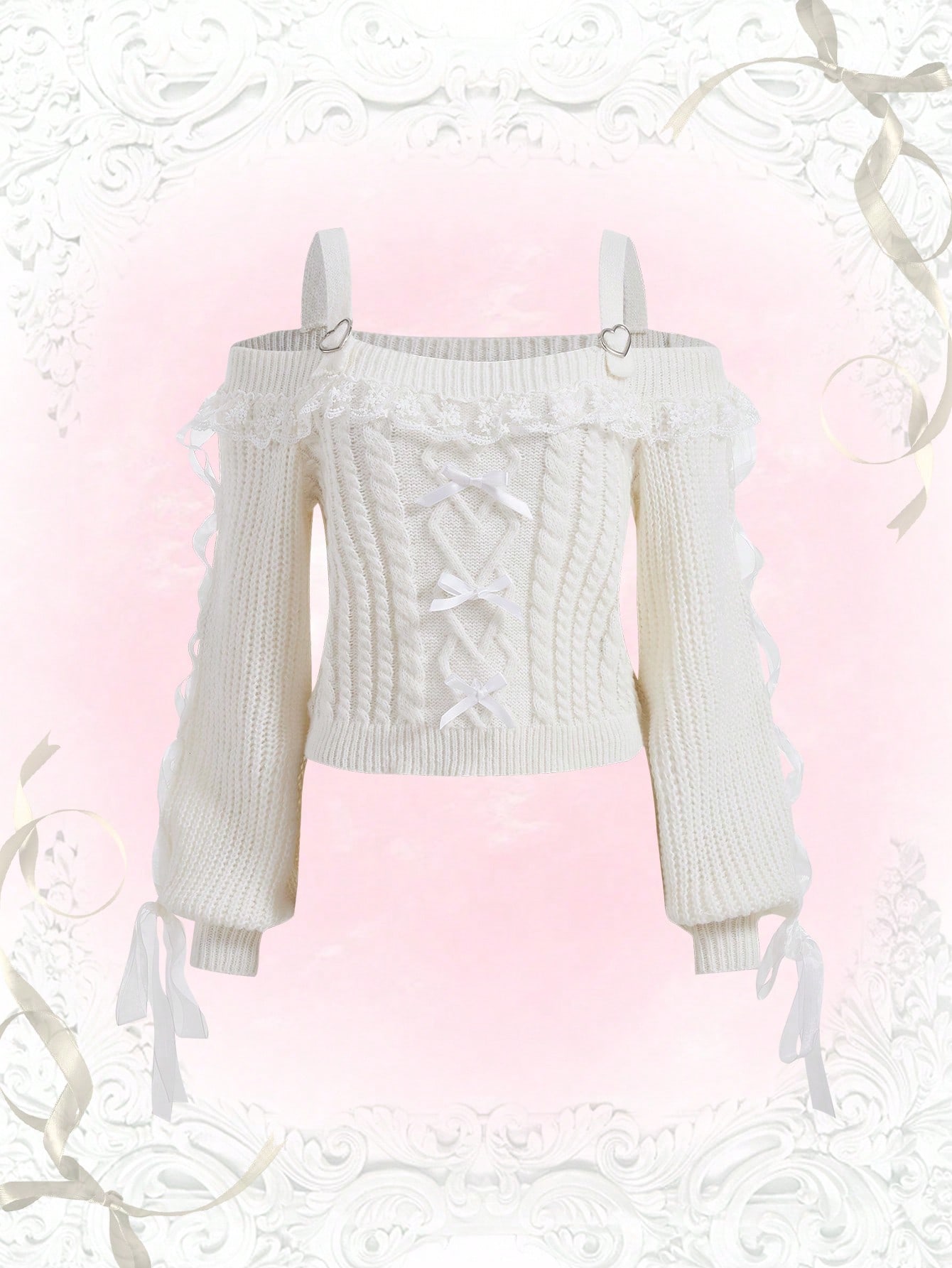 【GRAVER】23FW★ Drawing Smile Embroidery Crop S/Sleeve Knit Designer fashion, Seoul-fully created | W Concept