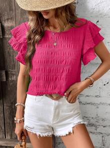 EMERY ROSE Damskie Bluzki Rozwarstwiony Prosty Casual