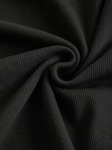 SHEIN BASICS Maternity Solid Flare Hem Dress