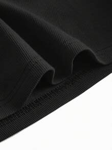 SHEIN BASICS Maternity Solid Flare Hem Dress