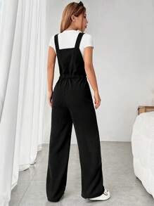 SHEIN EZwear Mono overol unicolor con cinturón sin camiseta