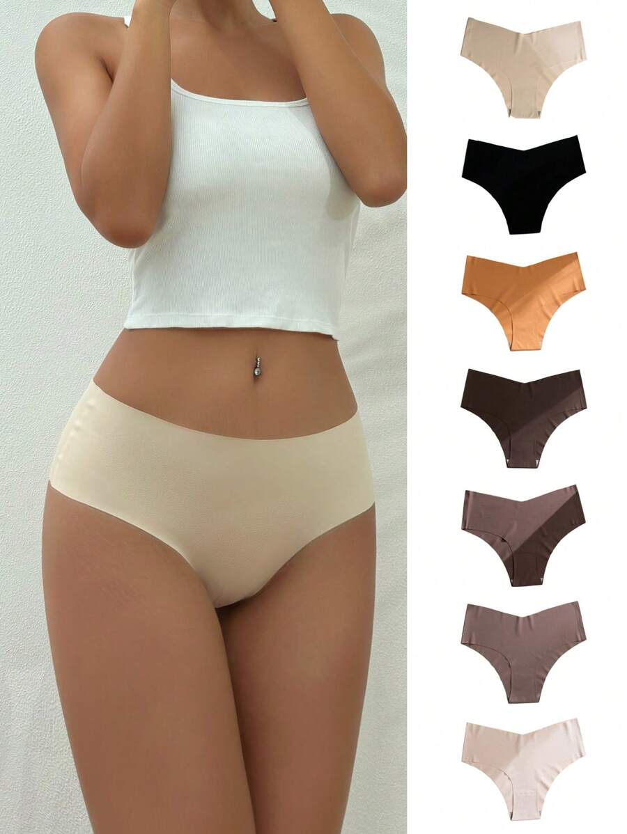 7pack Solid Simple Brief - Multicolor - View 1