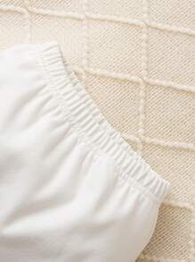 SHEIN 女嬰貼布細節長褲