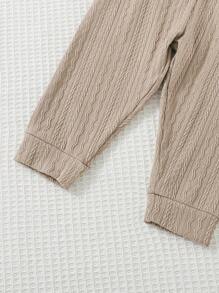 Bebis Flicka 3 st. Rosett Framtill Mjukisbyxor - Multifärgad - Visa 8