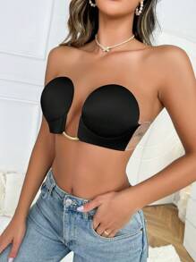 Adhesivo sin tira Sujetador - Negro - Ver 6