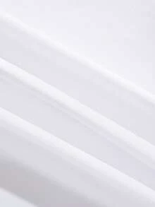 男士大码標語和卡通圖案T恤 - 白色 - 查看 6