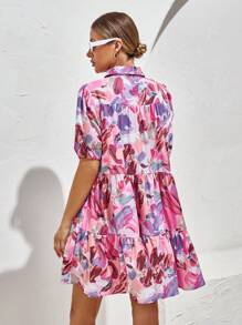 Aveloria Rosie Women's Random Print Elegant Short Dress Vacation Outfits Woman 