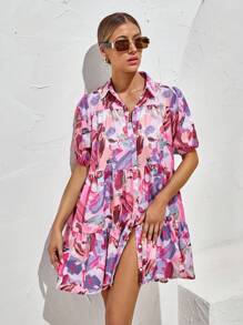 Aveloria Rosie Women's Random Print Elegant Short Dress Vacation Outfits Woman 