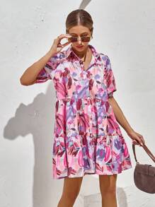 Aveloria Rosie Women's Random Print Elegant Short Dress Vacation Outfits Woman 