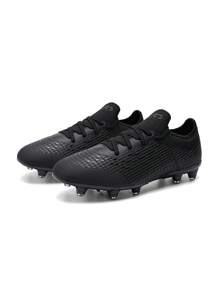 Men's Plaid Pattern Lace Up Front Football Shoes