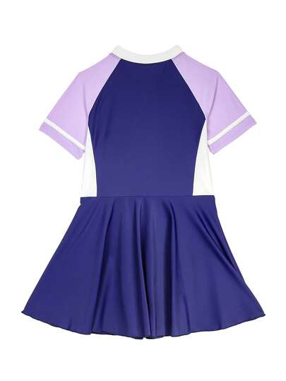 Áo tắm liền thân tay raglan in chữ dành cho bé gái tuổi teen