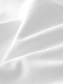 男士字母圖案T恤 - 白色 - 查看 4