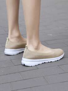 Quý cô & Đúng mốt Chống trượt Ngoài trời Giày thể thao - Màu Khaki - Xem 2