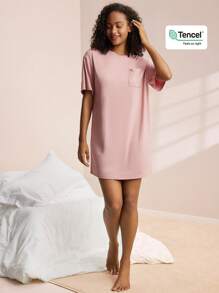 LUVLETTE TENCEL™ 莫代爾洋裝 - 藕粉色 - 查看 1