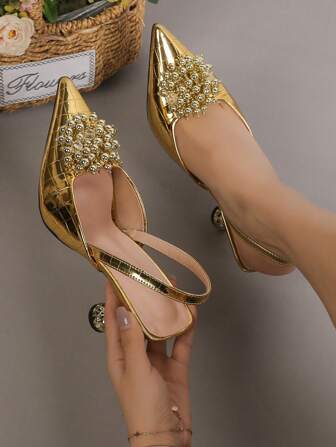 Fall/Winter 2025 2025 Pointed Toe Thick High Heel Breathable Women's Shoes, Women Pumps,Elegant,Party Outfits