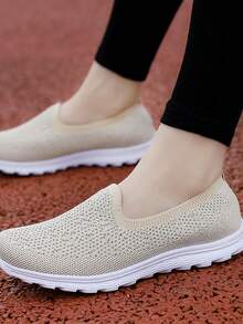 Talla grande Zapatos de mujeres súper ligero casual - Albaricoque - Ver 4