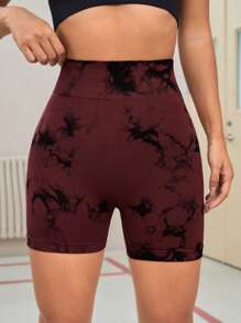 Easithlete 紮染寬腰帶運動短褲 - 彩色 - 查看 5