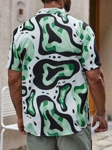 Manfinity Homme Men Allover Print Shirt - Multicolor - View 5