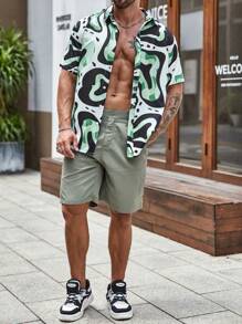 Manfinity Homme Men Allover Print Shirt - Multicolor - View 3