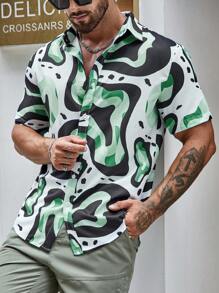 Manfinity Homme Men Allover Print Shirt - Multicolor - View 6