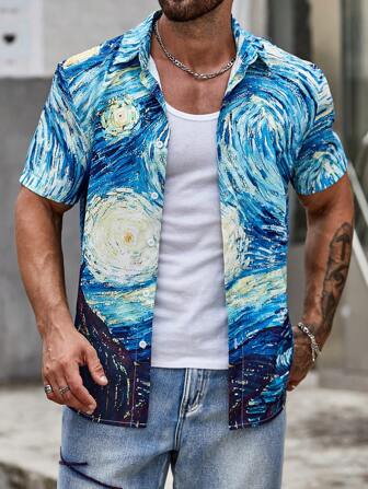 Guys Allover Print Shirt
