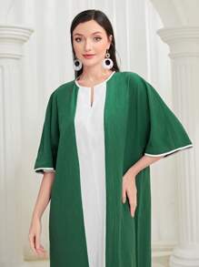 Mulvari Colorblock Batwing Sleeve Dress