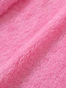 SHEIN Girls' Colorful Thermal Lined Hooded Coat - Pink - View 8
