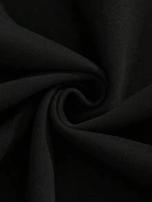 Men Letter Graphic Zip Up Drawstring Thermal Lined Hoodie - Black - View 6