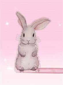 ROMWE Kawaii 1pc Rabbit Design Acrylic Pen Holder - Multicolor - View 1