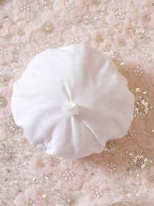 Baby Girl Cartoon Rabbit Print Dress - White - View 3