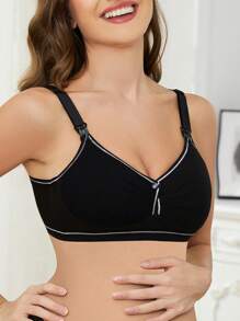 Moonlight & Mama Maternity Contrast Trim Nursing Bra