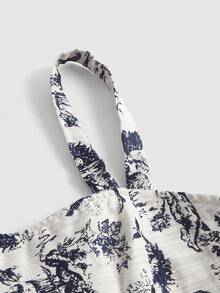 SHEIN MOD Đồ họa Hình Váy Dây - Nhiều màu - Xem 7