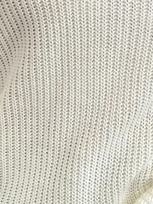 SHEIN LUNE Twist Backless Jumper - White - View 7